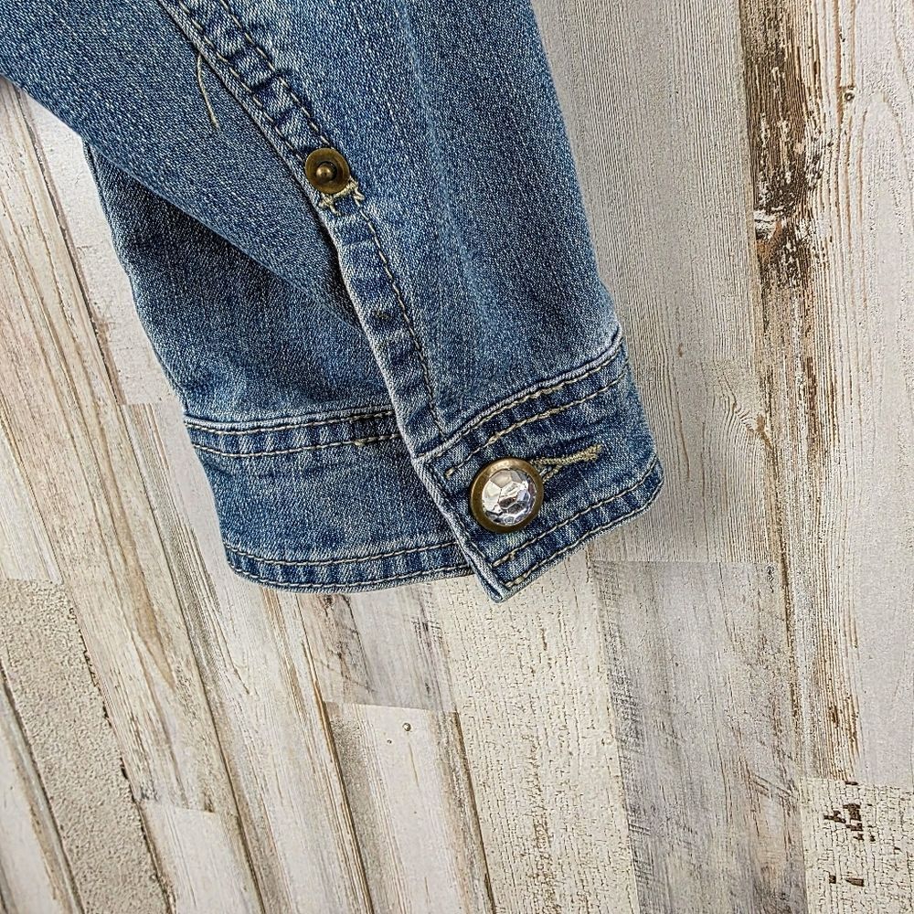 Cato Denim Jean Jacket Blue Size 18/20w - Picture 6 of 10